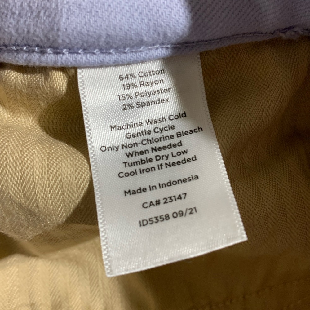 Talbots Capris Pants 14 Light Blue Jegging Crop Stretchy Cotton Rayon 5-Pocket - Picture 10 of 16